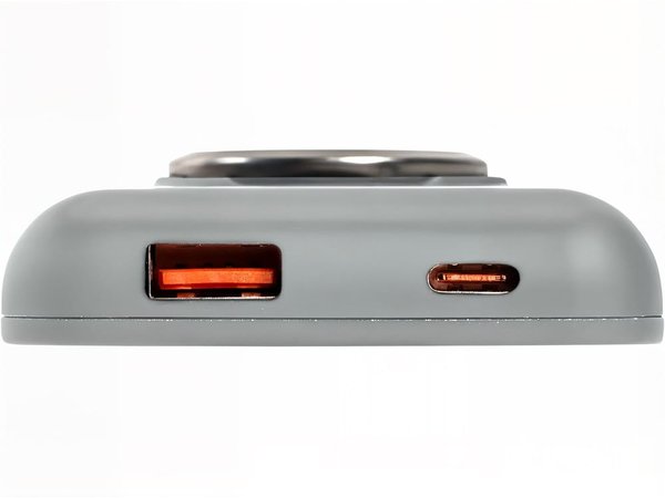 Магнитный беспроводной внешний аккумулятор с быстрой зарядкой QC/PD 20 Вт «MagnetIQ», 5000 mAh - Магнитный беспроводной внешний аккумулятор с быстрой зарядкой QC/PD 20 Вт «MagnetIQ», 5000 mAh