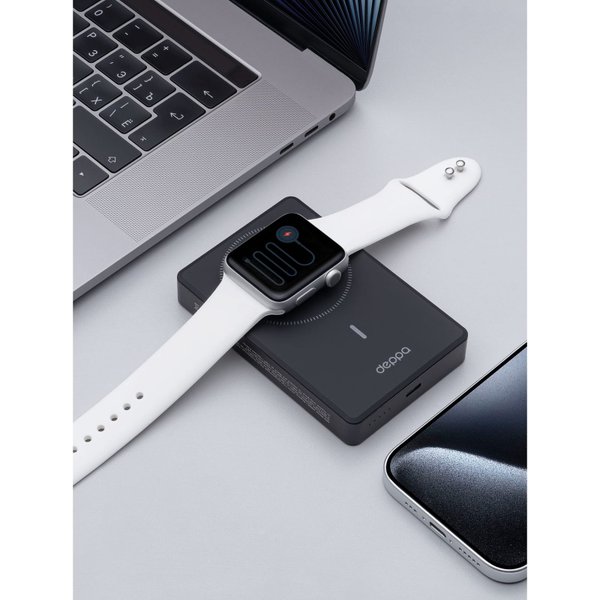 Внешний АКБ NRG Watch 10000 мА-ч, 15Вт, MageSafe - Внешний АКБ NRG Watch 10000 мА-ч, 15Вт, MageSafe