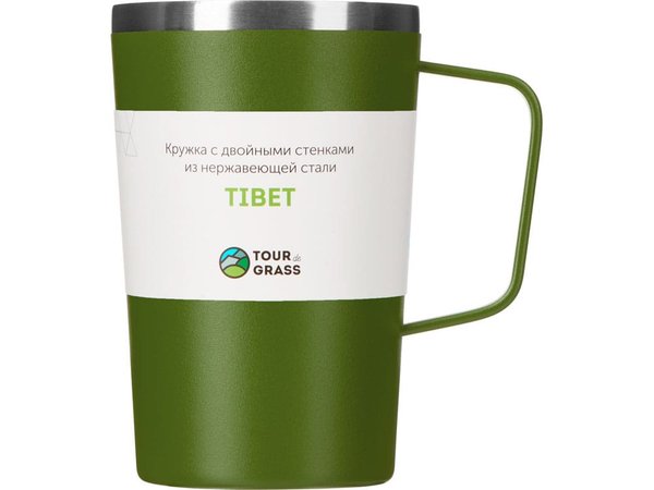 Стальная кружка с двойными стенками и порошковым покрытием «Tibet» - Стальная кружка с двойными стенками и порошковым покрытием «Tibet»