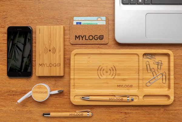 Экологичный внешний аккумулятор Bamboo, 4000 mAh - Экологичный внешний аккумулятор Bamboo, 4000 mAh