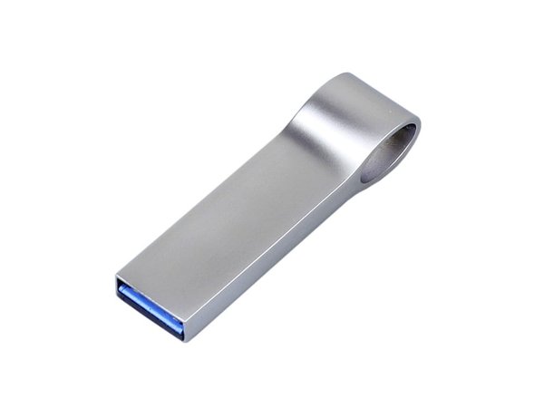 USB 2.0-флешка на 8 Гб с мини чипом и боковым отверстием для цепочки - USB 2.0-флешка на 8 Гб с мини чипом и боковым отверстием для цепочки