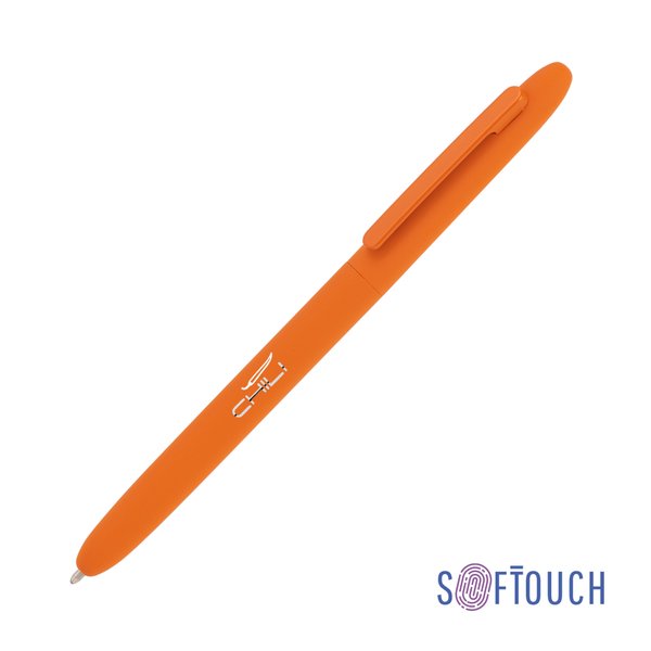 Ручка шариковая "Vega", покрытие soft touch - Ручка шариковая "Vega", покрытие soft touch оранжевый