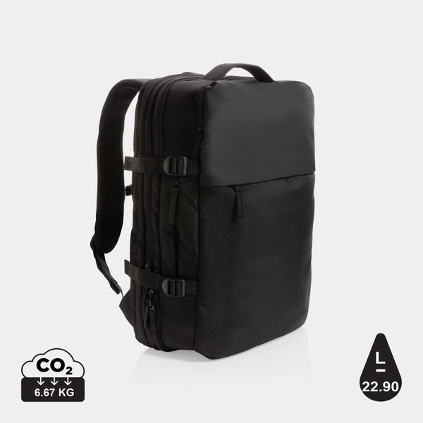 Рюкзак для путешествий Swiss Peak из rPET AWARE™ с регулируемым объемом, 15.6" - Рюкзак для путешествий Swiss Peak из rPET AWARE™ с регулируемым объемом, 15.6"