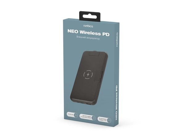 Внешний беспроводной аккумулятор «NEO Wireless PD», 10000 mAh - Внешний беспроводной аккумулятор «NEO Wireless PD», 10000 mAh