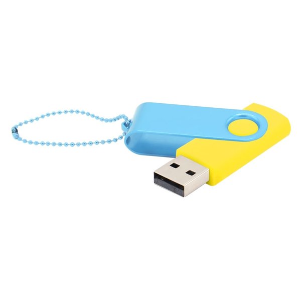 Флешка Designer To Go 2.0 USB 16Gb - Флешка Designer To Go 2.0 USB 16Gb, желтый/бирюзовый