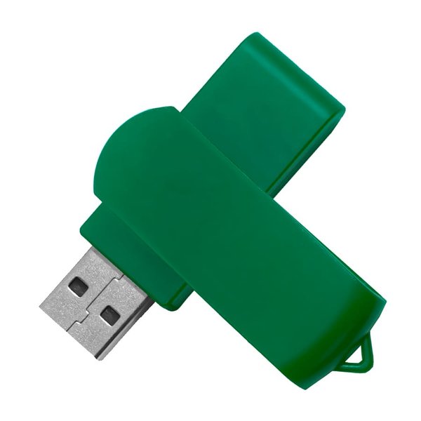 USB flash-карта SWING (16Гб) - USB flash-карта SWING (16Гб), зеленый, 6,0х1,8х1,1 см, пластик