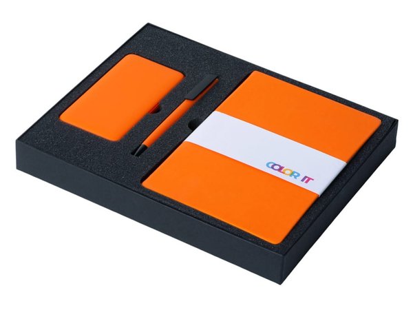Подарочный набор «COLOR IT» c блокнотом, ручкой и повербанком, 5000 mAh - Подарочный набор «COLOR IT» c блокнотом, ручкой и повербанком, 5000 mAh