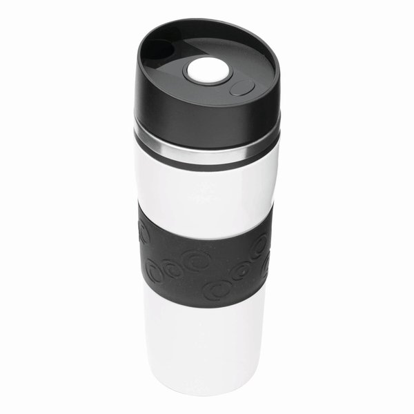 Колба двустенная ARABICA, черная, белая - Колба двустенная ARABICA, черная, белая