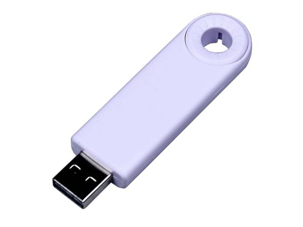 USB 2.0- флешка промо на 64 Гб прямоугольной формы, выдвижной механизм - USB 2.0- флешка промо на 64 Гб прямоугольной формы, выдвижной механизм