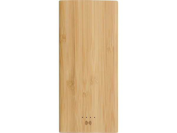 Внешний беспроводной аккумулятор из бамбука «Bamboo Air», 10000 mAh - Внешний беспроводной аккумулятор из бамбука «Bamboo Air», 10000 mAh