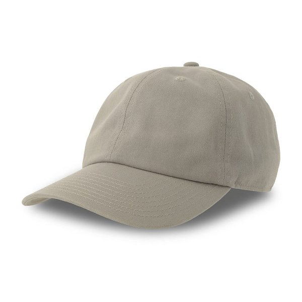 Бейсболка DAD HAT-S, 6 клиньев, металлическая застежка - Бейсболка "DAD HAT-S", 6 клиньев, металлическая застежка, серый, 100% хлопок, 270 г/м2