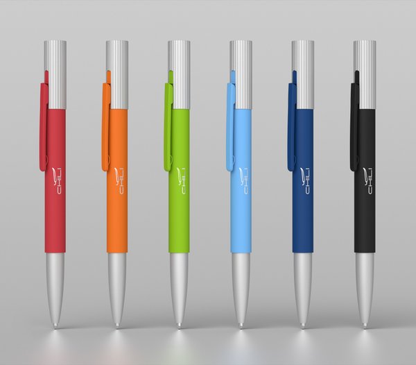 Ручка шариковая "Clas", покрытие soft touch - Ручка шариковая "Clas", покрытие soft touch темно-синий