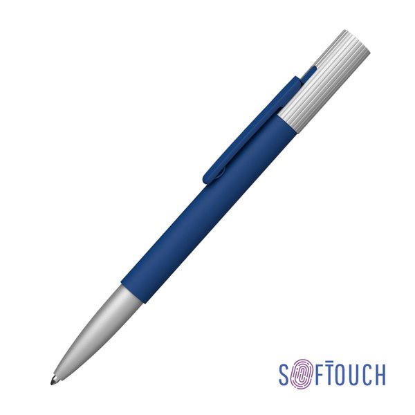 Ручка шариковая "Clas", покрытие soft touch - Ручка шариковая "Clas", покрытие soft touch темно-синий