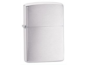 зажигалка zippo classic с покрытием brushed chrome