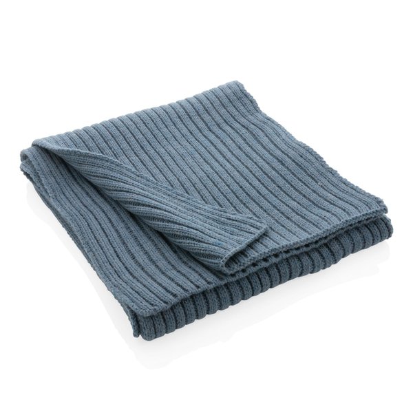 Вязаный шарф Impact из Polylana® AWARE™, 180x25 см - Вязаный шарф Impact из Polylana® AWARE™, 180x25 см
