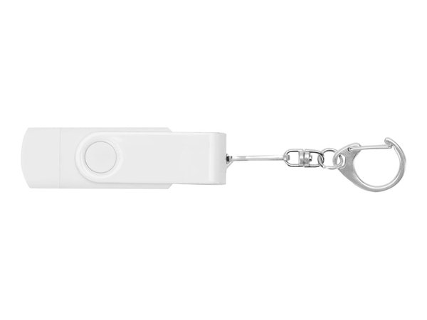USB 3.0/micro USB/Type-C - флешка на 32 Гб 3-в-1 с поворотным механизмом - USB 3.0/micro USB/Type-C - флешка на 32 Гб 3-в-1 с поворотным механизмом