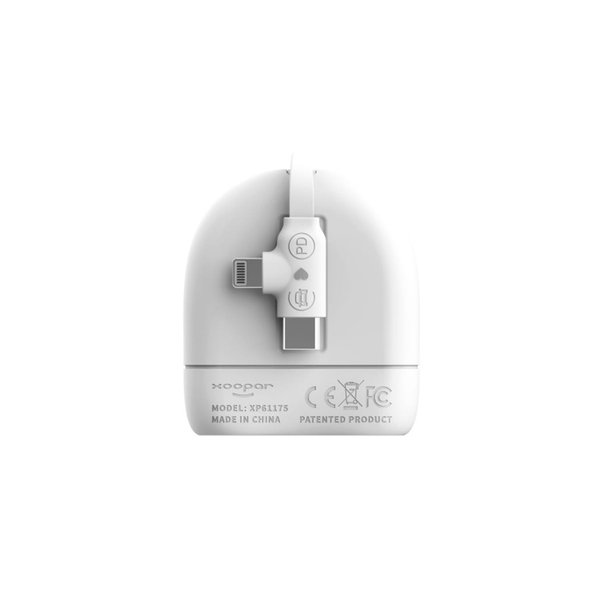 Кабель Xoopar ICE-R с ретрактором 2 в 1, разъёмы USB-C и Lightning, 60 Вт - Кабель Xoopar ICE-R с ретрактором 2 в 1, разъёмы USB-C и Lightning, 60 Вт