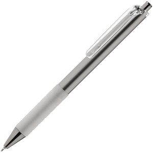 ручка шариковая easy grip, серебристая