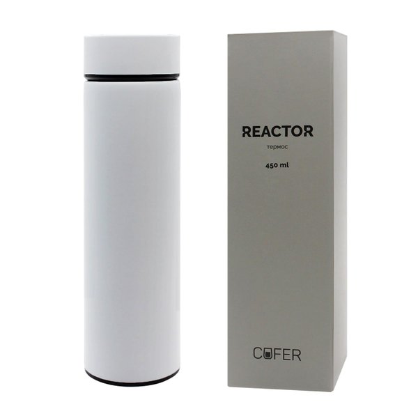 Термос Reactor софт-тач с датчиком температуры - Термос Reactor софт-тач с датчиком температуры (белый)