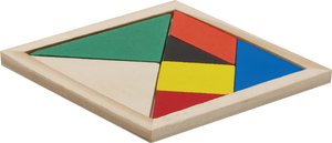 деревянная головоломка tangram base, цветная