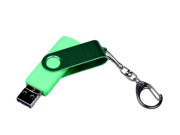 USB 3.0/micro USB/Type-C - флешка на 32 Гб 3-в-1 с поворотным механизмом - USB 3.0/micro USB/Type-C - флешка на 32 Гб 3-в-1 с поворотным механизмом