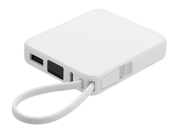 Внешний аккумулятор со встроенным кабелем USB-C «Дэнси», 5000 мАч - Внешний аккумулятор со встроенным кабелем USB-C «Дэнси», 5000 мАч