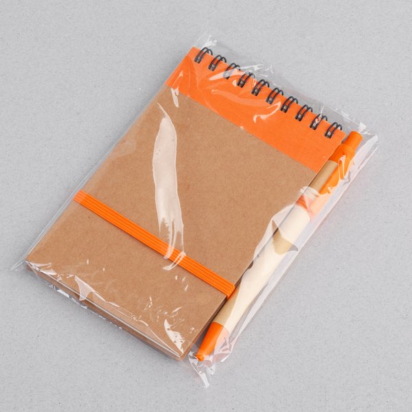 Блокнот с ручкой "Papyrus" - Блокнот с ручкой "Papyrus" оранжевый