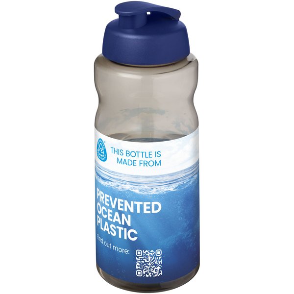 Бутылка H2O Active® Eco Big Base с крышкой на зажиме объемом 1 литр. - Бутылка H2O Active® Eco Big Base с крышкой на зажиме объемом 1 литр.