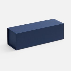 коробка складная под бутылку color jacket fold, темно-синяя