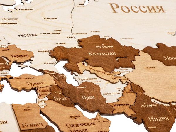 Интерьерная карта мира «World» - Интерьерная карта мира «World»