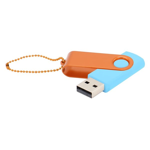 Флешка Designer To Go 2.0 USB 16Gb - Флешка Designer To Go 2.0 USB 16Gb, голубой/оранжевый