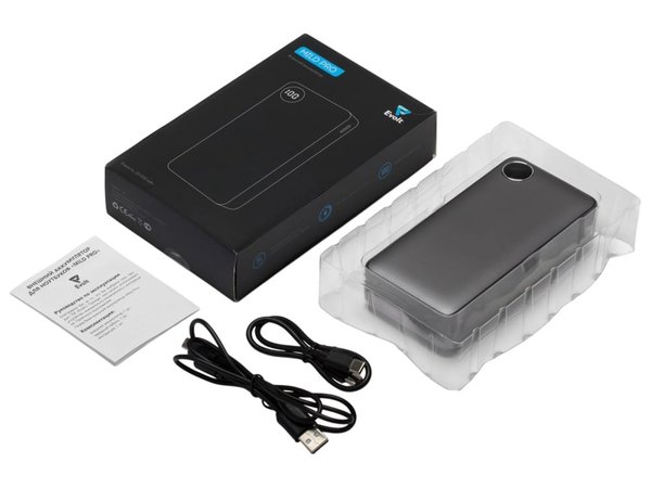 Внешний аккумулятор «Mild Pro» c быстрой зарядкой QC/PD, металлик soft-touch, 20 000 mAh - Внешний аккумулятор «Mild Pro» c быстрой зарядкой QC/PD, металлик soft-touch, 20 000 mAh