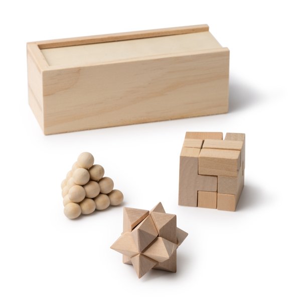 Деревянный набор из З игр ROCKS NATURAL - Деревянный набор из З игр ROCKS NATURAL