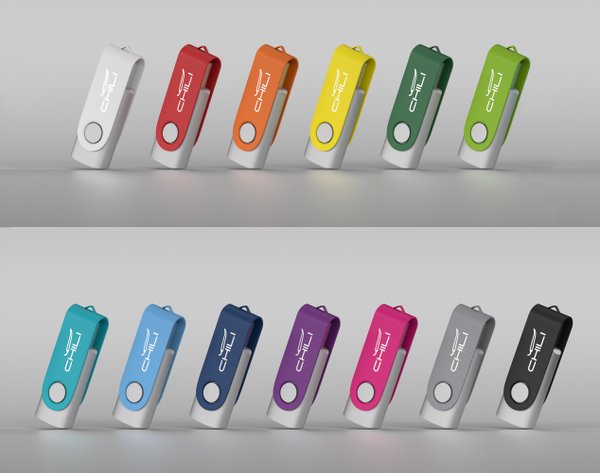 Флеш-карта "Vostok", объем памяти 16GB, покрытие soft touch# - Флеш-карта "Vostok", объем памяти 16GB, покрытие soft touch# голубой