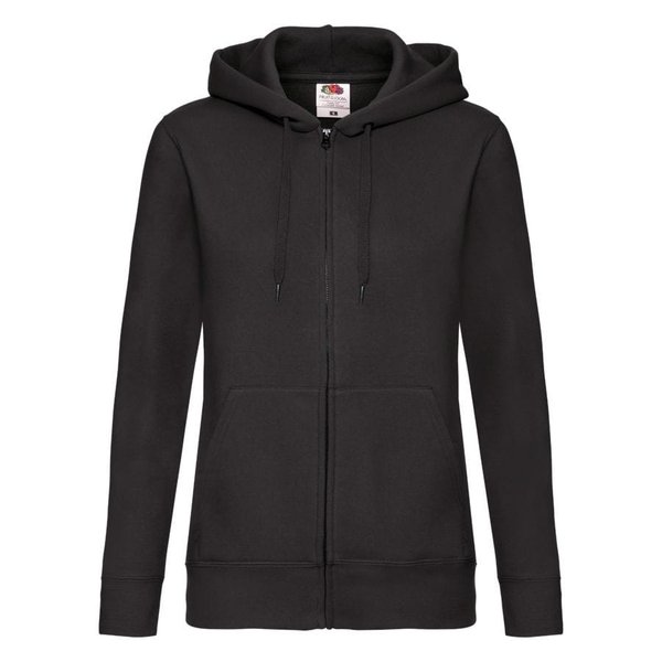 Толстовка женская LADY-FIT HOODED SWEAT JACKET - Толстовка "Lady-Fit Hooded Sweat Jacket", черный_L, 75% х/б, 25% п/э, 280 г/м2