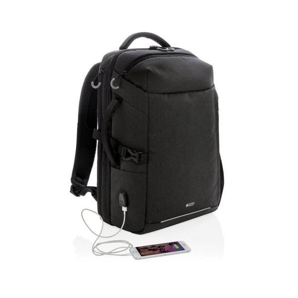 Рюкзак для путешествий Swiss Peak XXL из rPET AWARE™, 17’’ - Рюкзак для путешествий Swiss Peak XXL из rPET AWARE™, 17’’