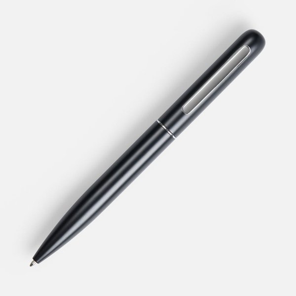 Ручка шариковая Scribo, матовая черная