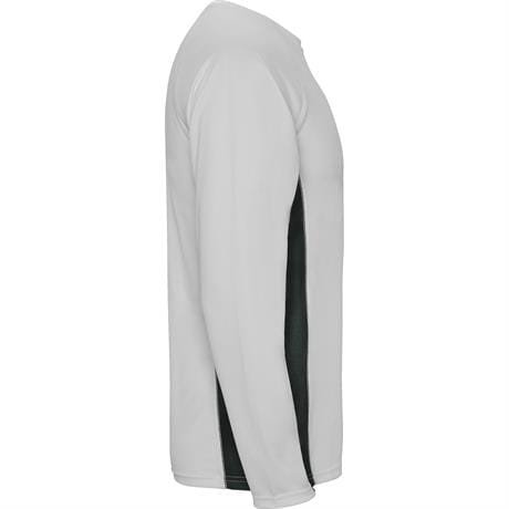 Спортивная футболка SHANGHAI L/S мужская - Спортивная футболка SHANGHAI L/S мужская, БЕЛЫЙ/ТЕМНЫЙ ГРАФИТ 2XL