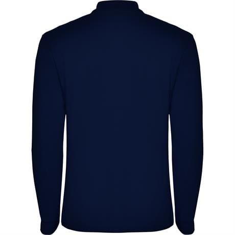 Футболка поло ESTRELLA L/S мужская - Футболка поло ESTRELLA L/S мужская, МОРСКОЙ СИНИЙ XL