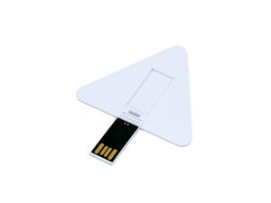 usb 2.0- флешка на 16 гб в виде пластиковой карточки треугольной формы