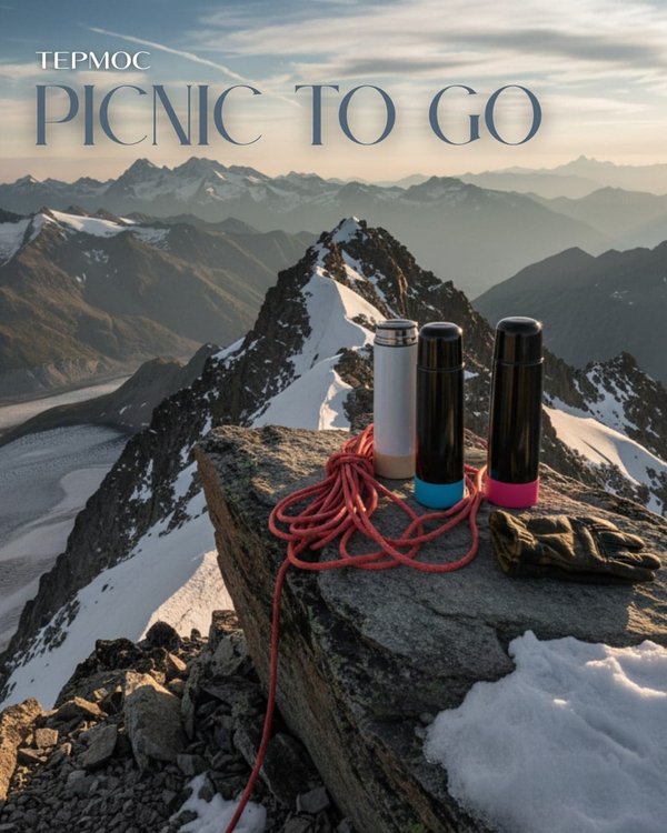 Термос Picnic Bright To Go - Термос Picnic Bright To Go, белый/бежевый