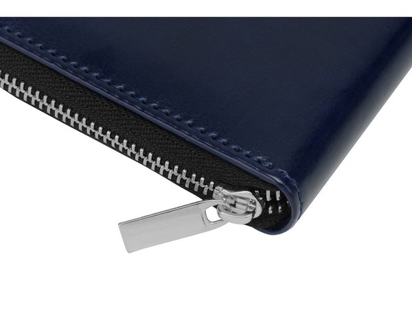 Бизнес-блокнот на молнии А5 «Fabrizio» с RFID защитой - Бизнес-блокнот на молнии А5 «Fabrizio» с RFID защитой