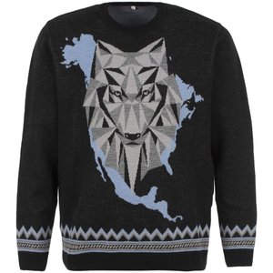 джемпер totem wolf, черный