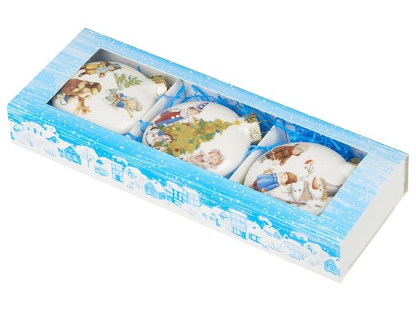 Набор новогодних игрушек, 3 шт - Набор новогодних игрушек, 3 шт