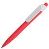 Ручка шариковая N16 soft touch, красный, пластик, цвет чернил синий