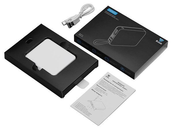 Внешний аккумулятор со встроенным кабелем USB-C «Дэнси», 5000 мАч - Внешний аккумулятор со встроенным кабелем USB-C «Дэнси», 5000 мАч