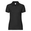 Поло "Lady-Fit 65/35 Polo", черный_S, 65% п/э, 35% х/б, 180 г/м2