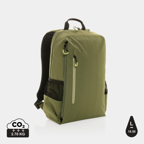 Рюкзак для ноутбука Impact Lima из rPET AWARETM, RFID, 15.6" - Рюкзак для ноутбука Impact Lima из rPET AWARETM, RFID, 15.6"