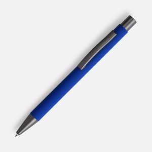 ручка шариковая atento soft touch, ярко-синяя