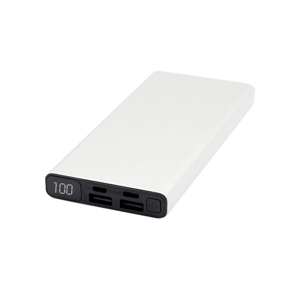 Внешний аккумулятор Höginn в металлическом корпусе, 10000mAh - Внешний аккумулятор Höginn в металлическом корпусе, 10000mAh, серый